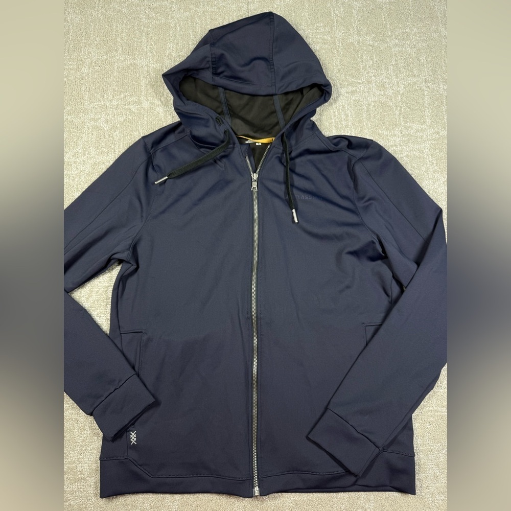 Rhone Spar V2 Full Zip Navy Blue Active Sweatshirt Size M READ BELOW